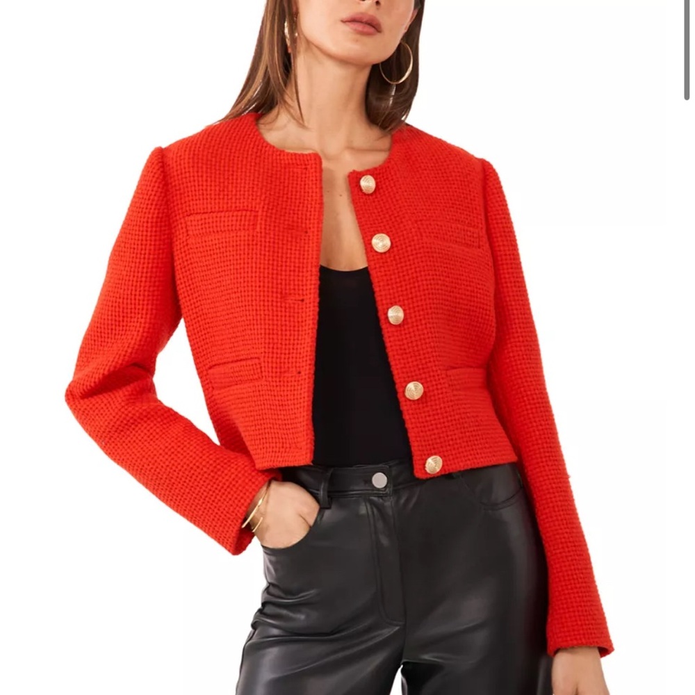 1. State Vibrant Red Women's Blazer